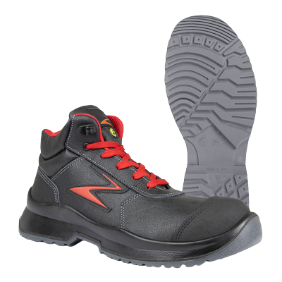 BakancsWOLFGANG piros 41 981S-006 S3 ESD SRC (munkavédelmi cipő, védőcipő)